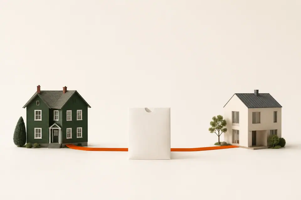 Oude en nieuwe woning als verbonden verhuispaar