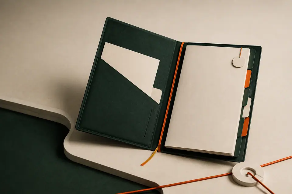 Open georganiseerd contractdossier met tabbladen voor relevante informatie